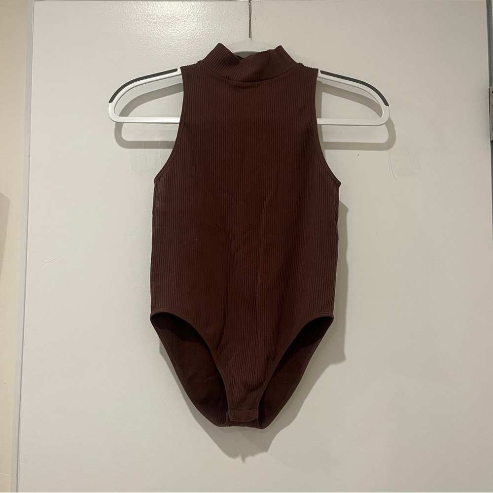 Zara Bodysuit Tank Top XS Merlot Brown Women’s